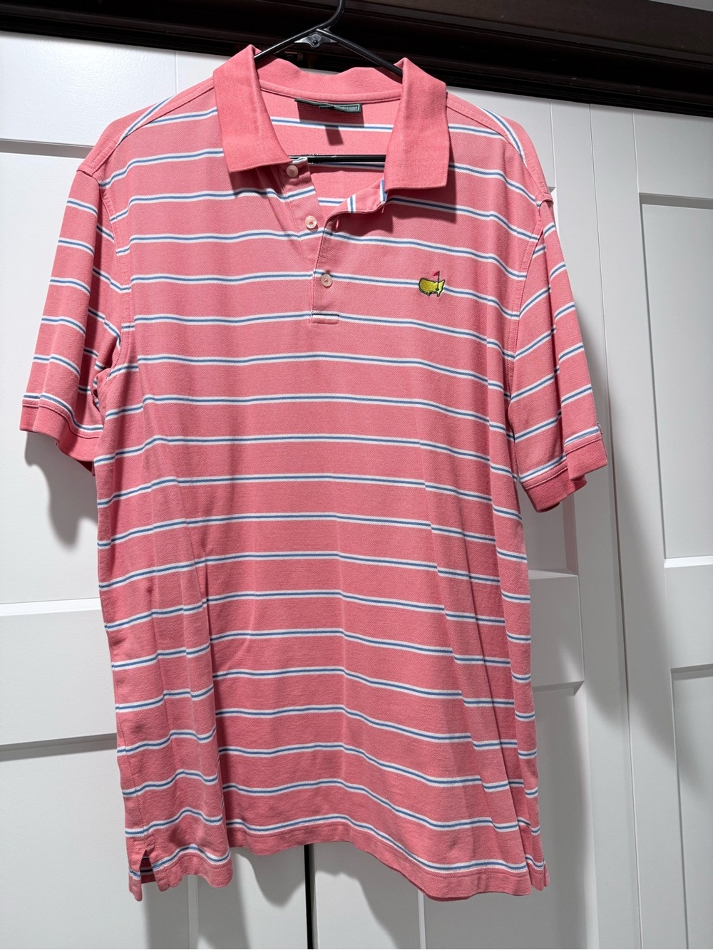 Men's Masters Striped Polo Shirt - Classic Short Sleeve